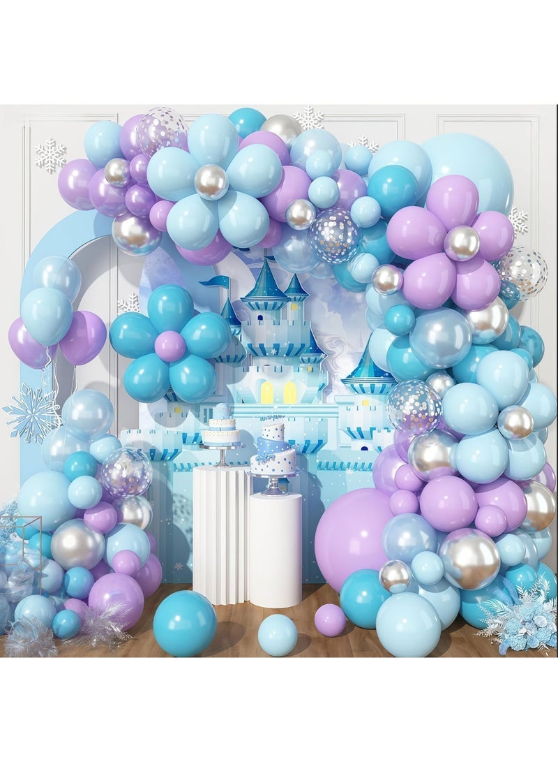 عالم البالونات مجموعة قوس بالونات لاتكس مجمدة مكونة من 98 قطعة - مثالية لحفلات التخرج، وحفلات استقبال المولود، وحفلات الزفاف، وأعياد الميلاد، وحفلات توديع العزوبية - مناسبة للاستخدام الداخلي والخارجي - Image 2