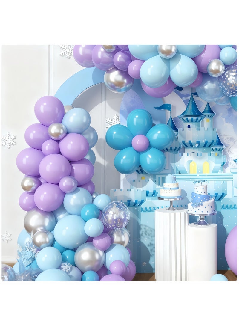 عالم البالونات مجموعة قوس بالونات لاتكس مجمدة مكونة من 98 قطعة - مثالية لحفلات التخرج، وحفلات استقبال المولود، وحفلات الزفاف، وأعياد الميلاد، وحفلات توديع العزوبية - مناسبة للاستخدام الداخلي والخارجي - Image 5