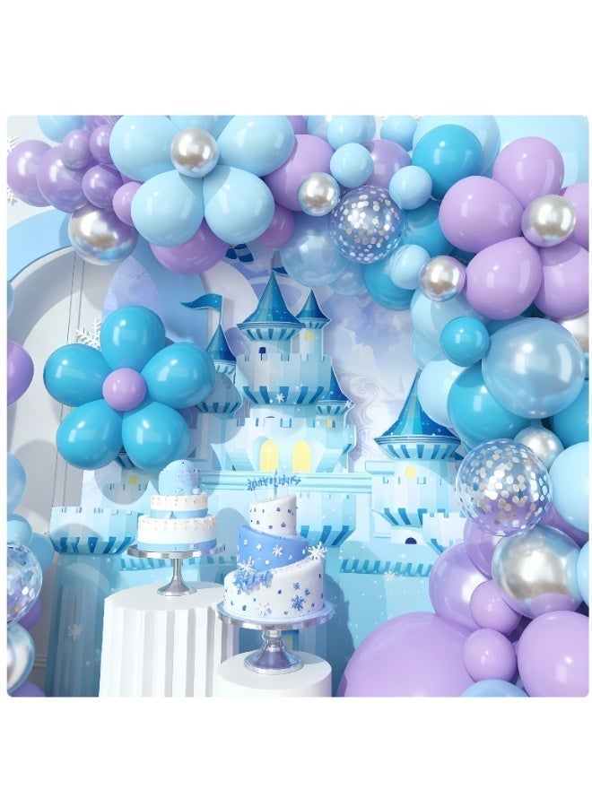 عالم البالونات مجموعة قوس بالونات لاتكس مجمدة مكونة من 98 قطعة - مثالية لحفلات التخرج، وحفلات استقبال المولود، وحفلات الزفاف، وأعياد الميلاد، وحفلات توديع العزوبية - مناسبة للاستخدام الداخلي والخارجي - Image 3