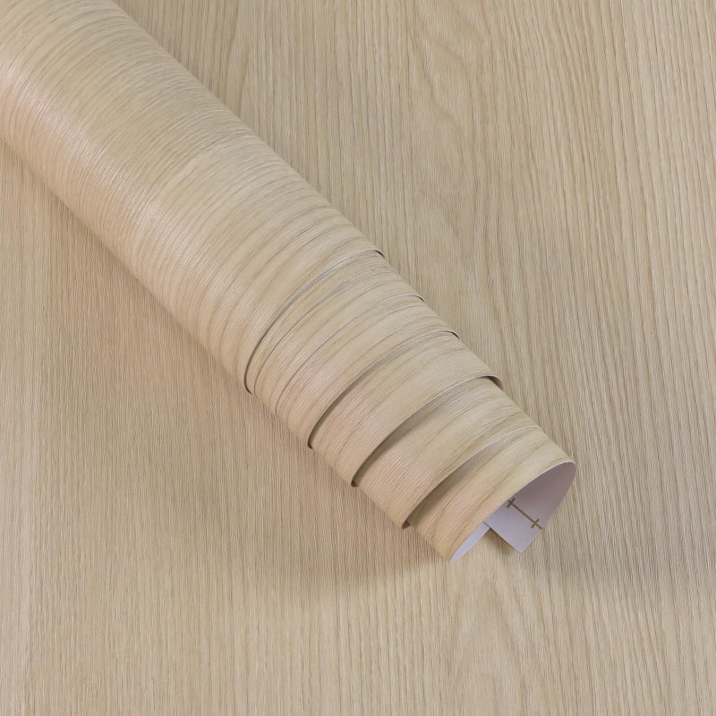 Boobest 15.7"x196" Beige Wood Contact Paper Wood Grain Peel and Stick Wallpaper Removable Self Adhesive Wood Look Vinyl Wallpaper for Bedroom Kitchen Walls Decorative Contact Paper Wood Desk Covering - Image 1