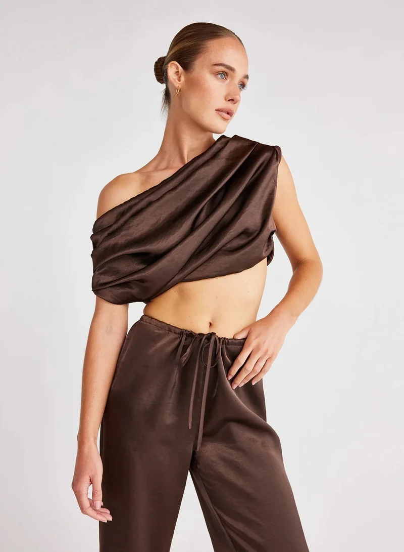 SNDYS Dove Drape Crop Top 2.0