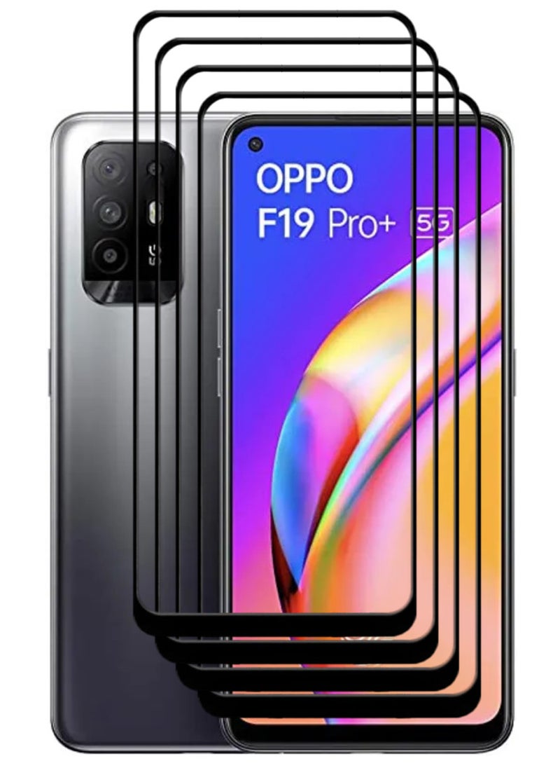 ACLIX 4 Pieces Antistatic ESD Dustproof Premium Quality High Definition Tempered Glass Screen Protector Designed For Oppo F19 Pro+ 5G - Image 1