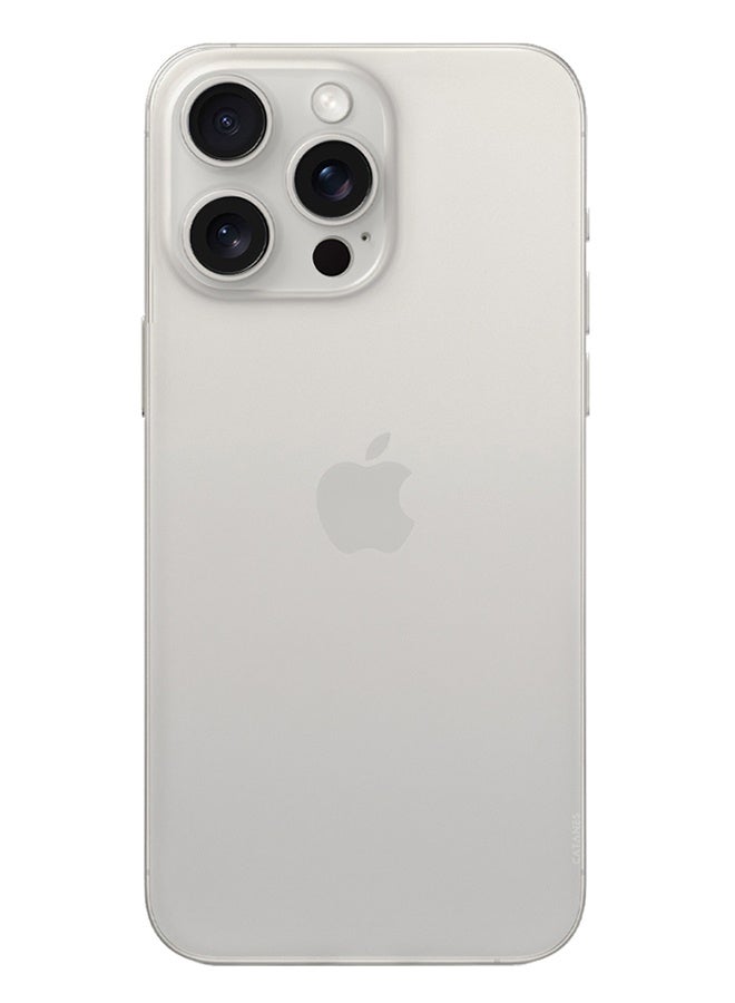 Ultra Thin Case for iPhone 15 Pro Max with 0.3mm Matte Case Cover Air Skin Series Feather-Light Frosted Protective Back Cover - Frosted Clear - Image 4