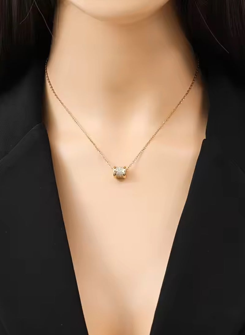 Casual collection Elegant Stainless Steel Gold Plated Necklace For Women - Image 1