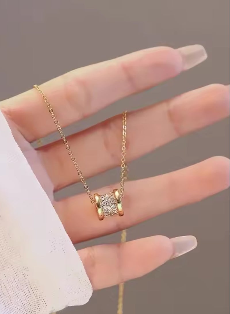 Casual collection Elegant Stainless Steel Gold Plated Necklace For Women - Image 2