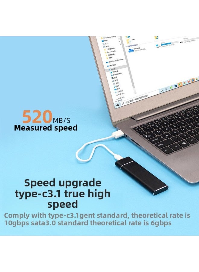 Hot-selling SSD SSD 8TB16TB High-speed Expansion Upgrade Large-capacity SSD Mobile Hard Disk-Capacity:20tb-type-c High-speed Transmission-Interface:[Blue] Mini Box + Strong Compatibility - Image 2