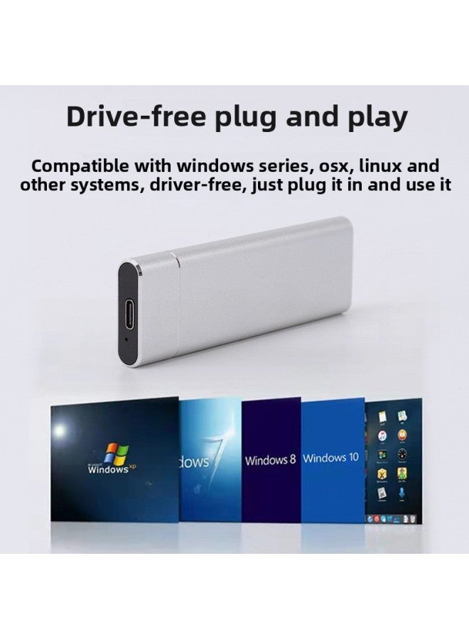 Hot-selling SSD SSD 8TB16TB High-speed Expansion Upgrade Large-capacity SSD Mobile Hard Disk-Capacity:20tb-type-c High-speed Transmission-Interface:[Blue] Mini Box + Strong Compatibility - Image 3