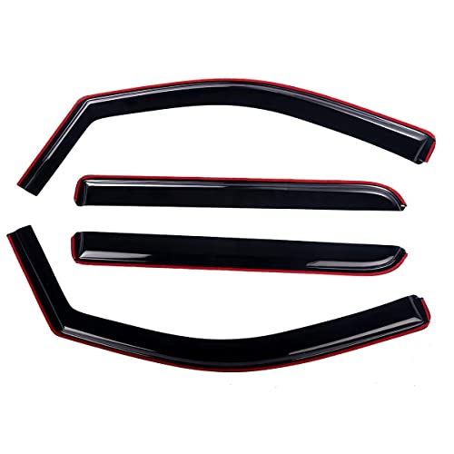 Lightronic Extra Durable Clip-on in-Channel Auto Vent Window Visor, Fits 14-18 Chevrolet Silverado & GMC Sierra 1500, 15-19 Silverado/Sierra 2500 HD & 3500 HD, Original Window Deflector, Smoke, 4-Pcs - Image 5