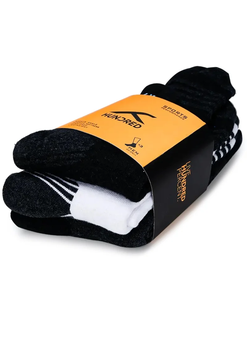 HUNDRED 3 In 1 Assorted Pack Socks (Hbas-3M056-T)