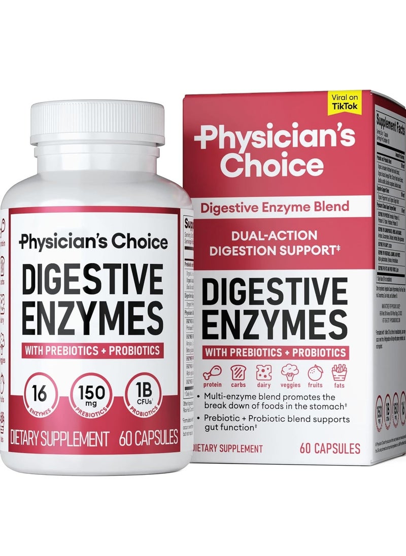 Physician's CHOICE - Digestive Enzymes Multi Enzymes 60 CT - Image 1