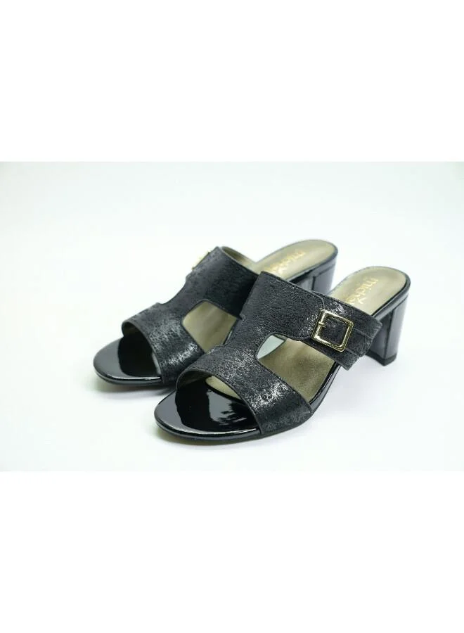 Michelle Morgan Black 092-3044 Michelle Morgan Elegant Styish Heeled Sandals 513RJ19F Black for Women | Best Price UAE