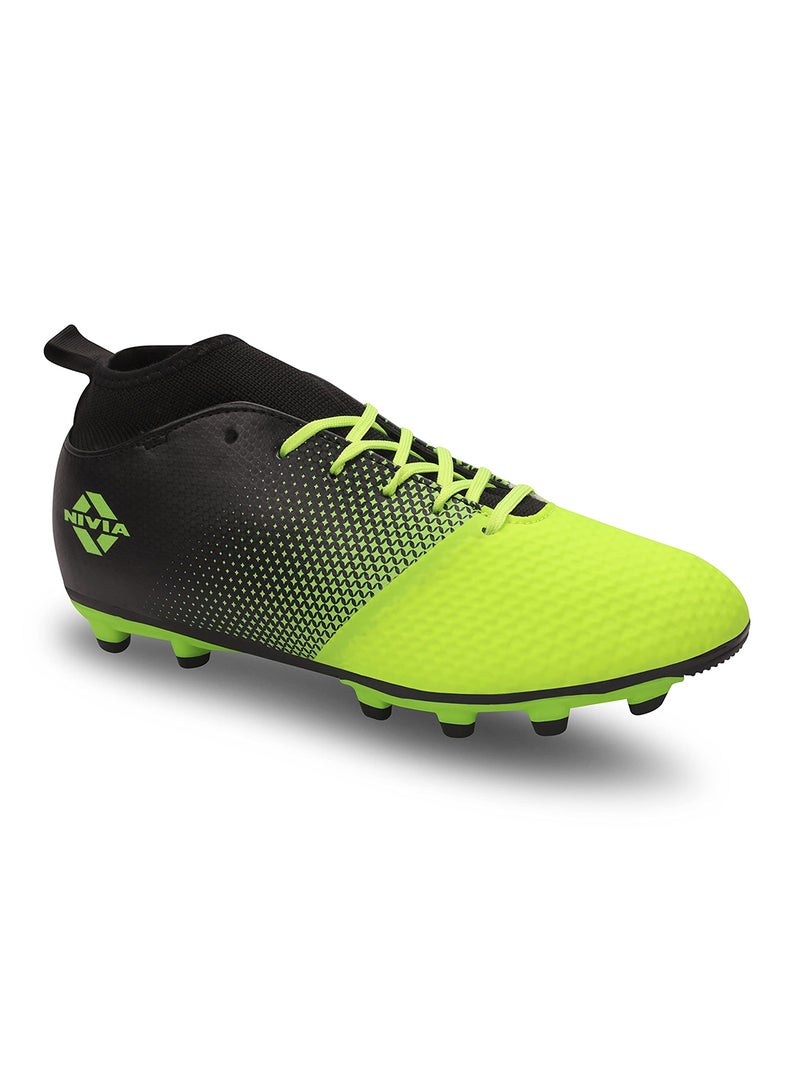 Nivia Ashtang Football Stud for Kids | 11 UK/ 12 US / 45 EU | TPU Sole with PU Synthetic Leather | A Moulded Removable E.VA | Pre-Molded TPU Light Weight Insole | Ideal for Hard and Grassy Surfaces - Image 1