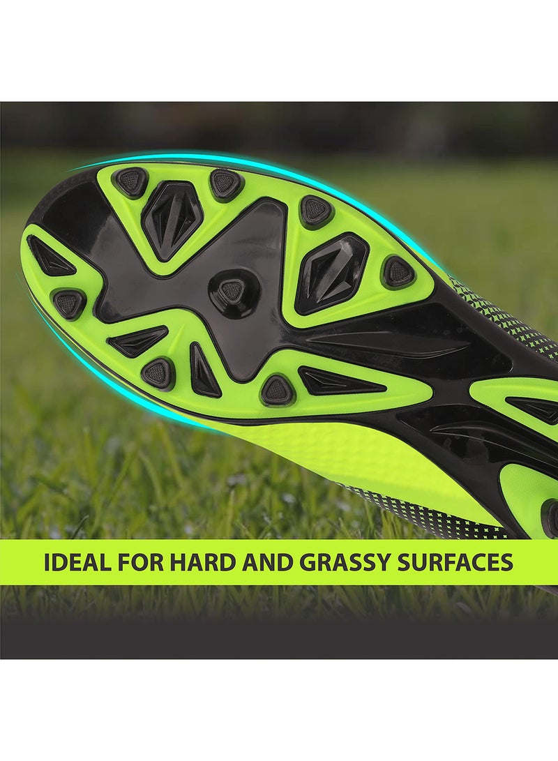 Nivia Ashtang Football Stud for Kids | 11 UK/ 12 US / 45 EU | TPU Sole with PU Synthetic Leather | A Moulded Removable E.VA | Pre-Molded TPU Light Weight Insole | Ideal for Hard and Grassy Surfaces - Image 4