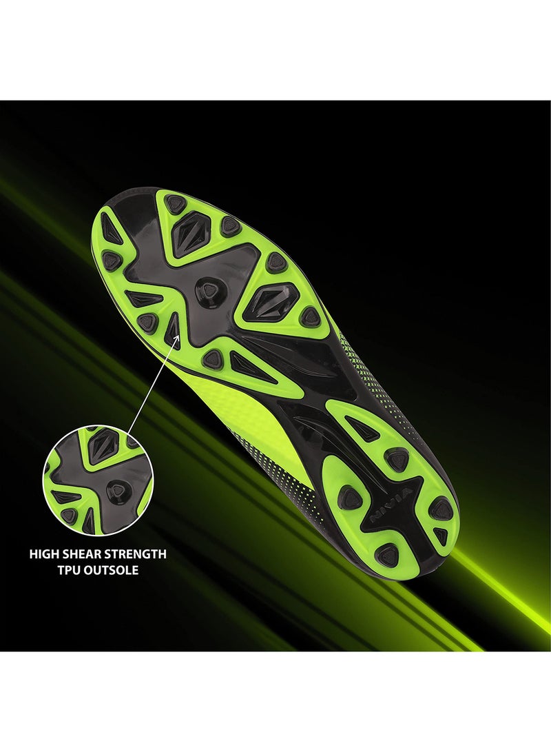 Nivia Ashtang Football Stud for Kids | 11 UK/ 12 US / 45 EU | TPU Sole with PU Synthetic Leather | A Moulded Removable E.VA | Pre-Molded TPU Light Weight Insole | Ideal for Hard and Grassy Surfaces - Image 3