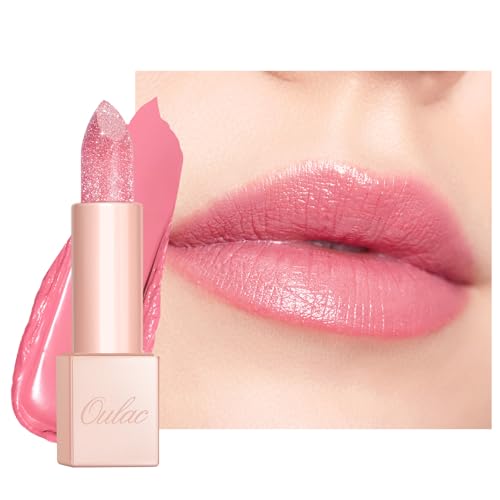 Oulac Infinity Moisture Shine Lipstick High Shine Shimmery Finish Super Creamy Texture Medium to High Coverage Gluten Free PG10 Pink Moon - Image 1