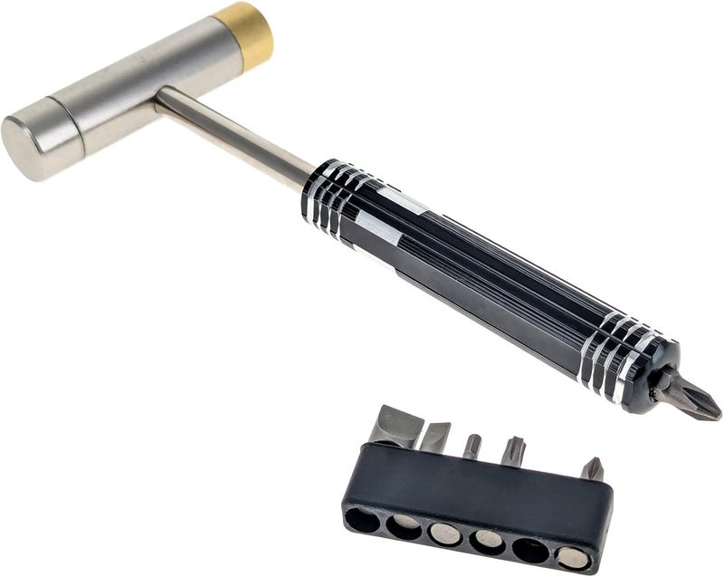 SE 24Piece Tool Kit with Dual Head Hammer Interchangeable Bits and Assorted Punches in Hard Case  Versatile Set for Detailed Work - Image 3