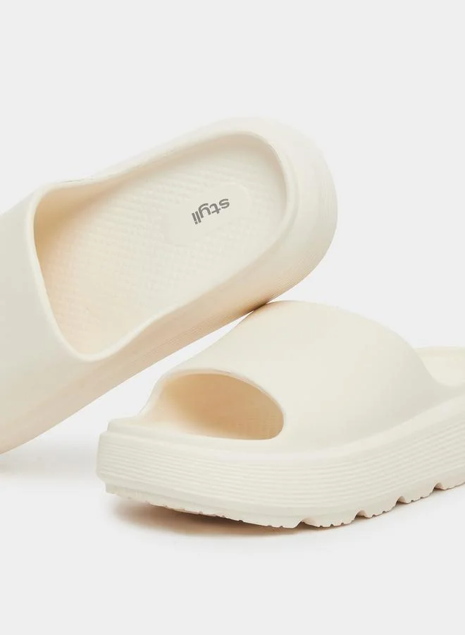 Styli Styli Basic Open Toe Flatform Slides