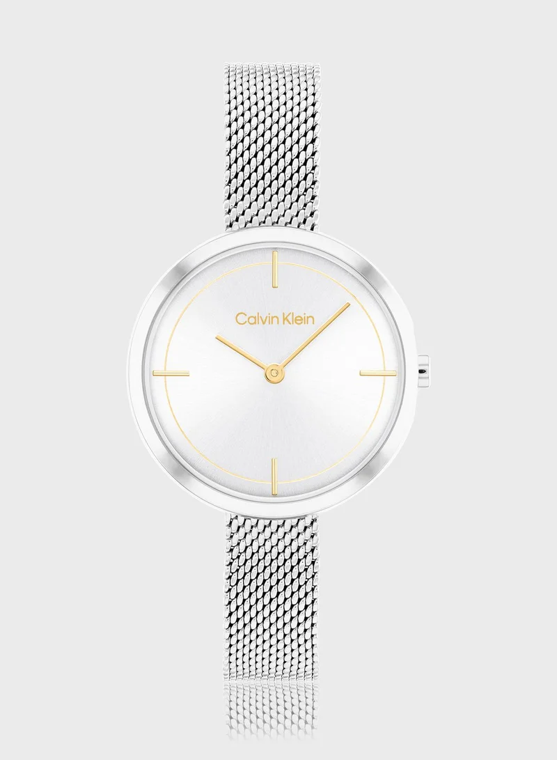 CALVIN KLEIN Beam Mesh Strap Analog Watch