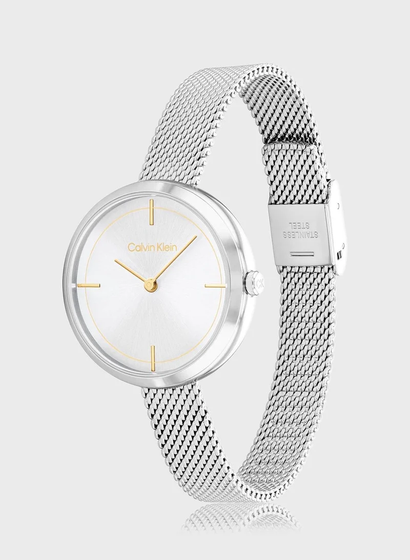 CALVIN KLEIN Beam Mesh Strap Analog Watch