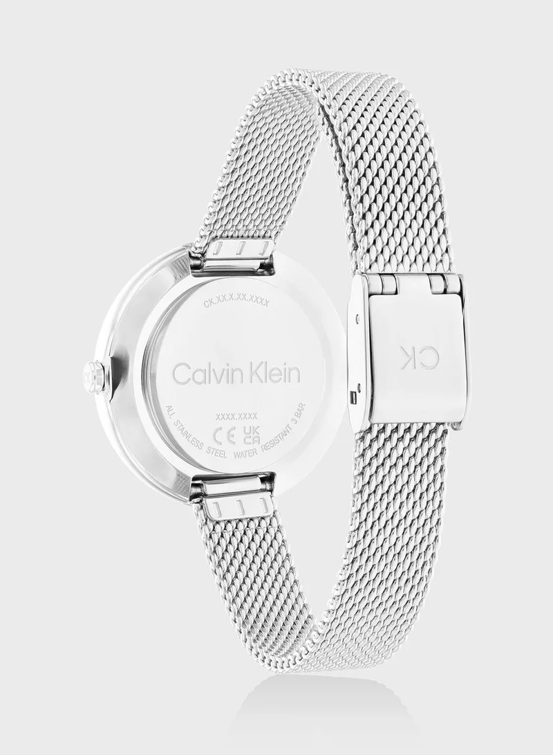 CALVIN KLEIN Beam Mesh Strap Analog Watch