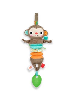 Bright Starts Bright Starts - Pull, Play & Boogie Musical Activity Toy for Stroller - Monkey - Unisex, Newborn +  - Image 1