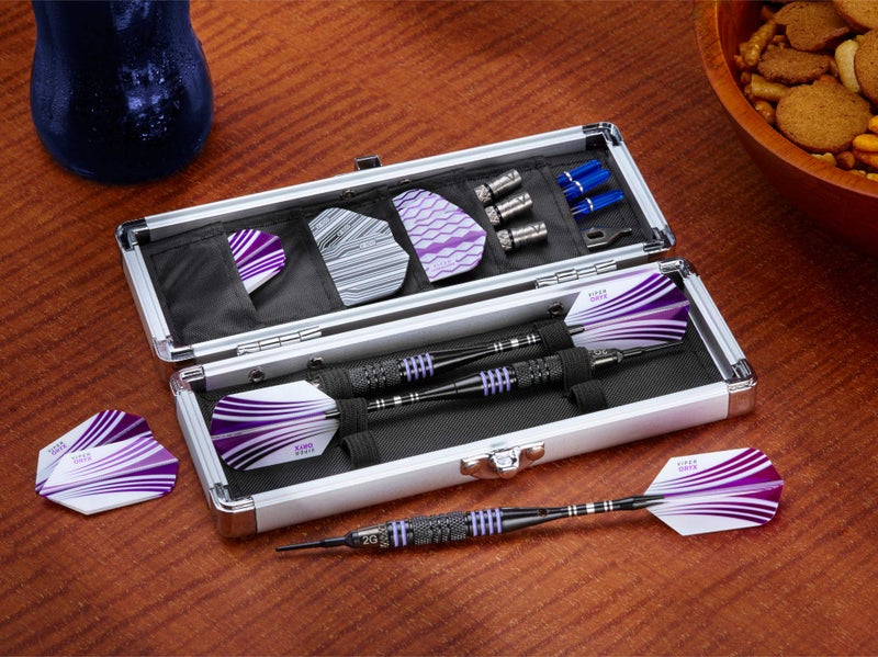 Casemaster Accolade Aluminum Dart Case Holds 3 Steel Tip and Soft Tip Darts, Slim Profile Fits into Your Pocket While Keeping Your Darts Pristine,Black - Image 3