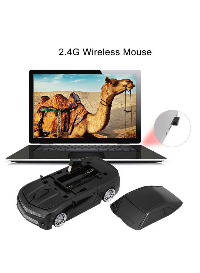 Loquat Car Shaped Wireless Optical Mouse Black - Image 2