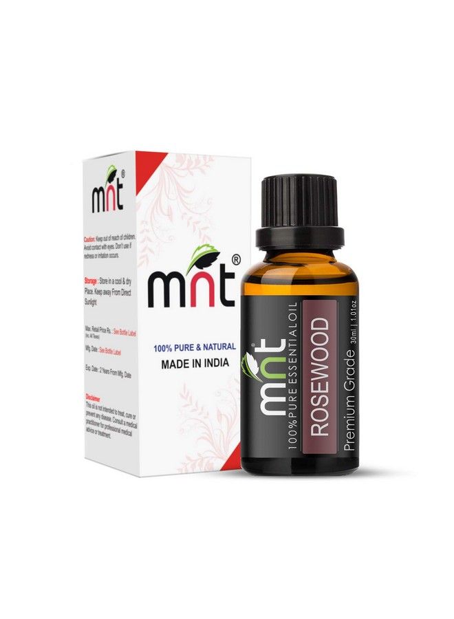 MNT Rosewood Essential Oil 100% Pure Natural & Therapeutic Grade For Aromatherapy Skin Acne & Hair Growth (30Ml) - Image 1