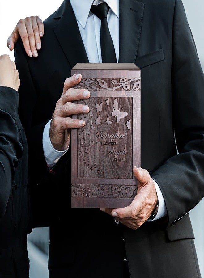 DGDCDV Cremation Urns for Human Ashes Adult Male Female, Wooden Carved Urns Box for Men Women Child, Pets Cat Dog Urn, Burial Funeral Memorial Urns for Ashes - Image 5