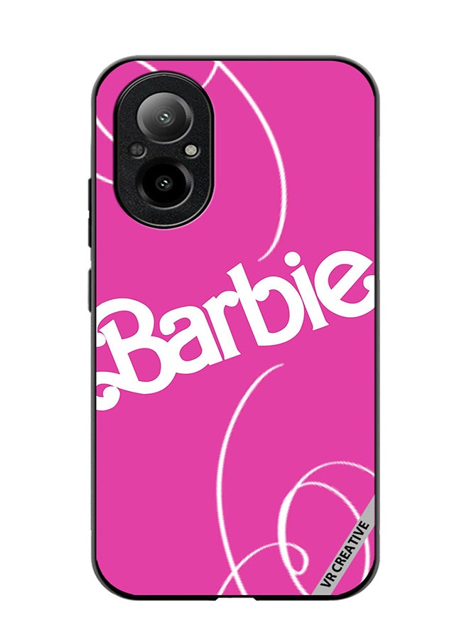 VR CREATIVE Protective Case Cover For Realme C67 4G Barbie Lines Design Multicolour - Image 1
