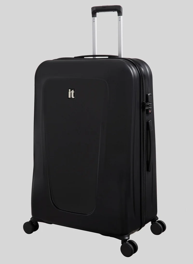 Matalan IT Luggage Black Hard Suitcase