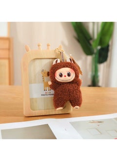 Generic Cartoon Labubu Labubu Vinyl Face Plush Toy Ornaments Keychain Macaron Series Pendant Wholesale-Color:First Generation Brown-Height:Does Not Include Gift Box  - Image 1