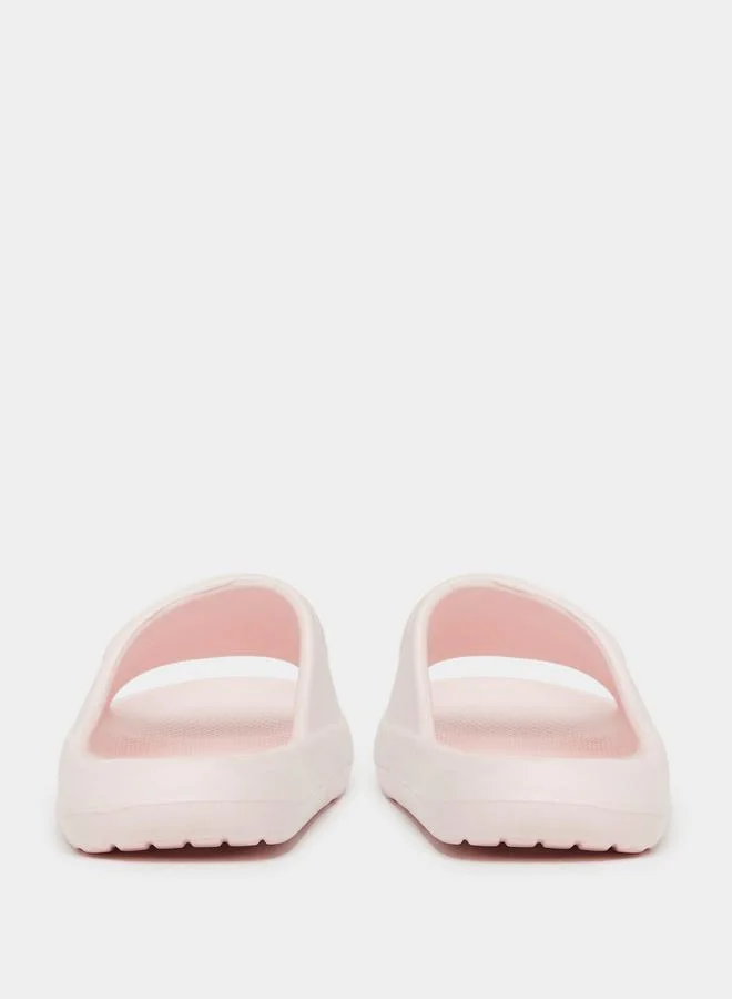 Take Two Take Two Textured Checked Slip-On Slippers