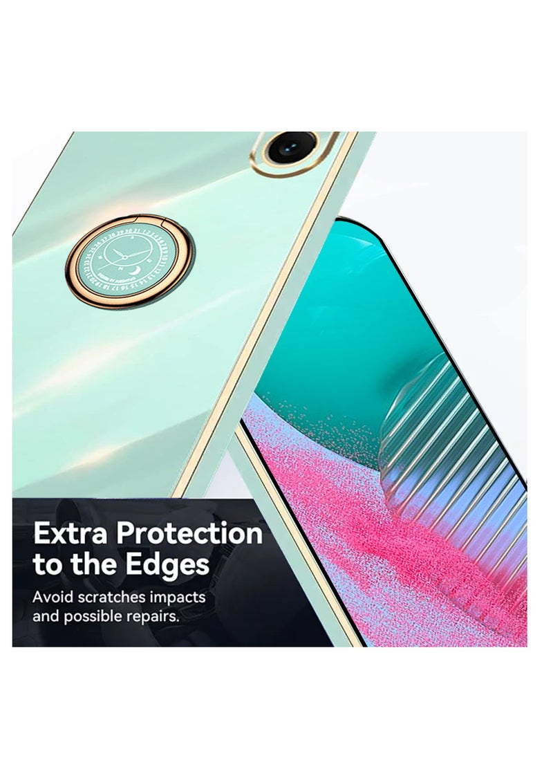 Aookay [1+2] Case for Xiaomi Redmi Note 13 Pro 5G Phone Case with Screen Protector, Electroplated Magnetic Protective Cover with Ring Stand, Stylish Slim Shockproof Case (Black, Note 13 Pro 5G)  - Image 4