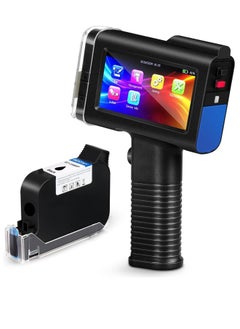Handheld Inkjet Printer with 1/2 Inch Print Height Portable Handheld Printer for EXP Date, Batch Number, QR Code, Barcode, Logo on Carton Wood Fabric Plastic Metal
