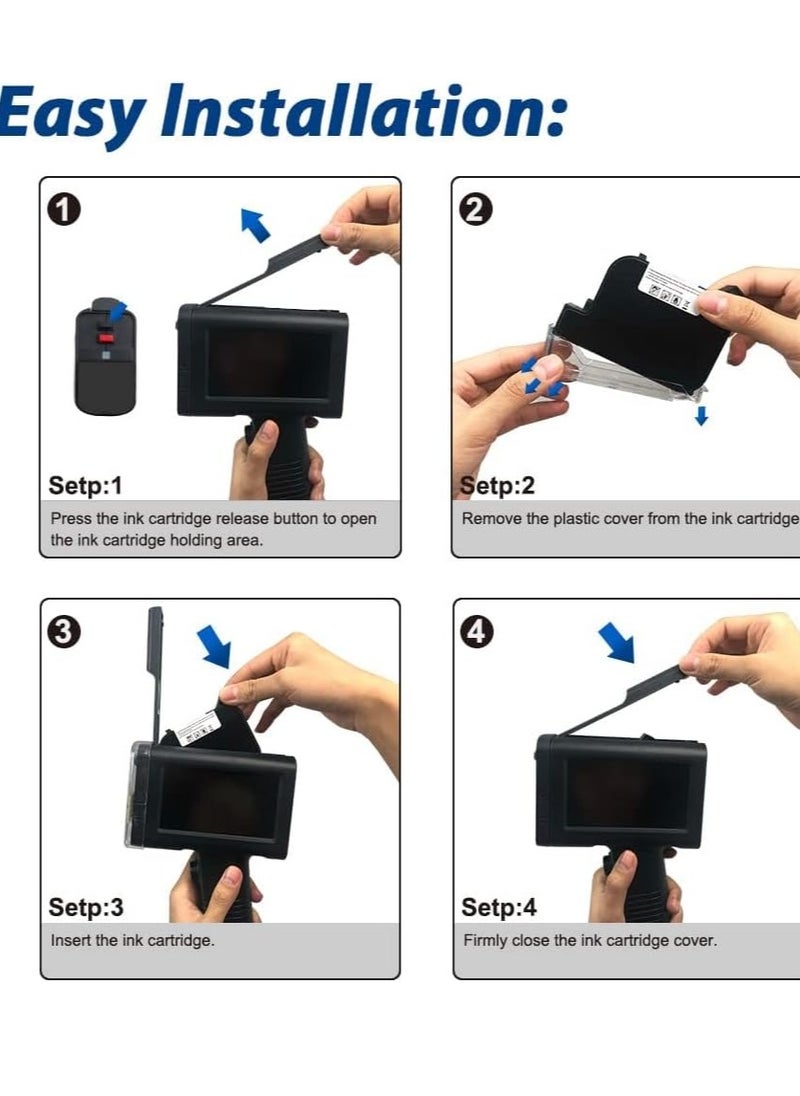 Bentsai - Handheld Inkjet Printer with 1/2 Inch Print Height Portable Handheld Printer for EXP Date, Batch Number, QR Code, Barcode, Logo on Carton Wood Fabric Plastic Metal - Image 1