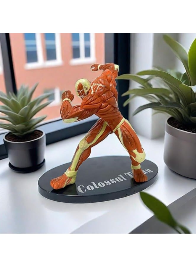 general Armored Titan anime character, 15CM Attack on Titan Reiner · Braun PVC statue collection ornament computer desk decoration, ideal gift for birthday boy girls anime fans - Image 2