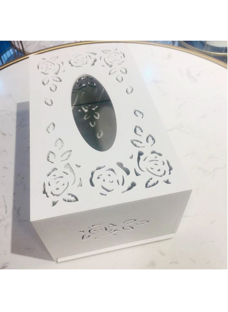 FFD Wooden Bathroom Facial Tissue Box Napkin Holder Tissue Case Paper Cover Napkin Dispenser - Image 3