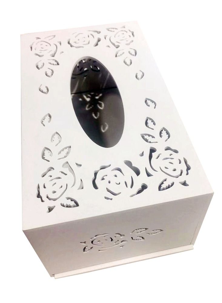 FFD Wooden Bathroom Facial Tissue Box Napkin Holder Tissue Case Paper Cover Napkin Dispenser - Image 1