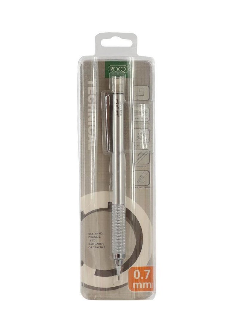 ROCO Mechanical Pencil 0.7mm Silver  - Image 1