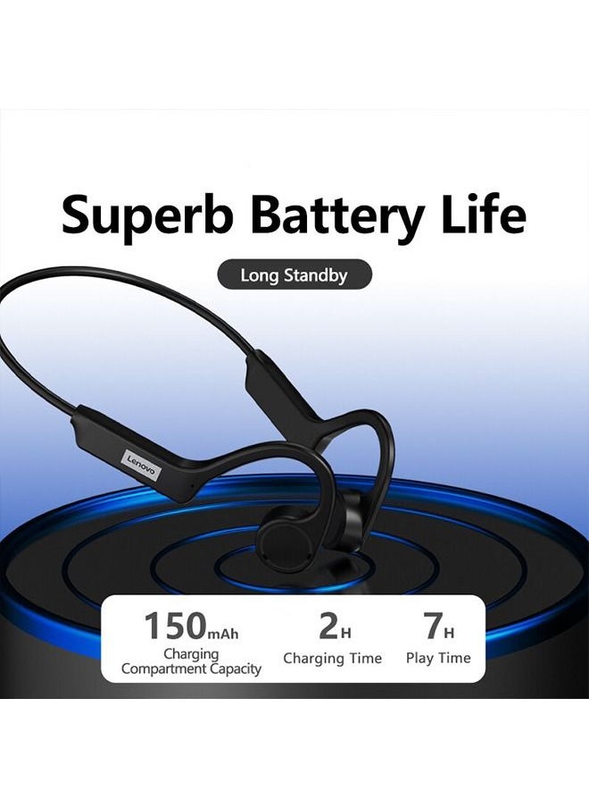 Generic - X4 Bone Conduction Bluetooth Headphone Sports Earphone Waterproof Wireless Headset with Mic Ear Hook TWS Bass Hifi Stereo - Image 1