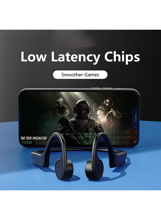 Generic - X4 Bone Conduction Bluetooth Headphone Sports Earphone Waterproof Wireless Headset with Mic Ear Hook TWS Bass Hifi Stereo - Image 1
