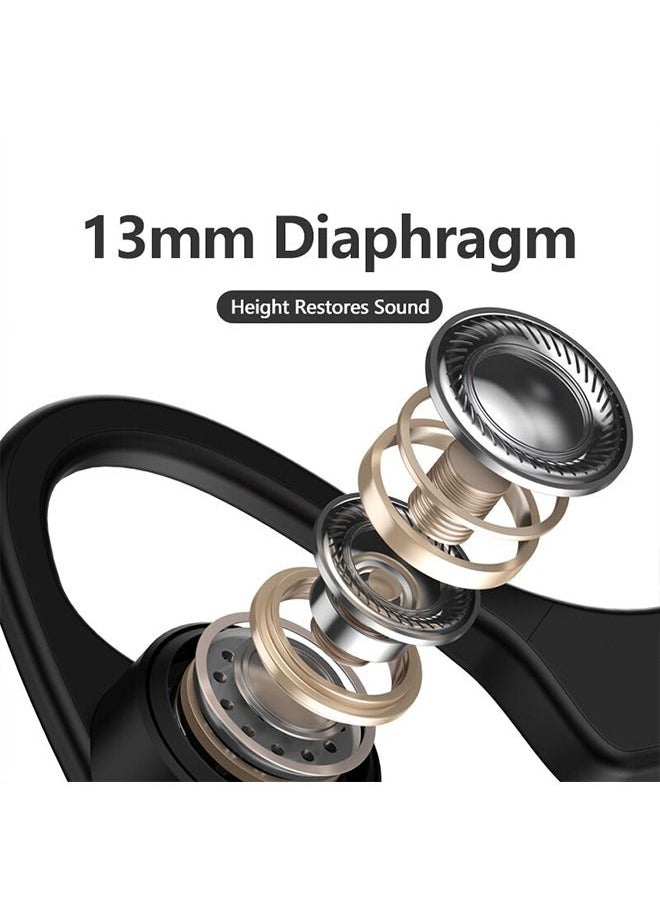 Generic - X4 Bone Conduction Bluetooth Headphone Sports Earphone Waterproof Wireless Headset with Mic Ear Hook TWS Bass Hifi Stereo - Image 1