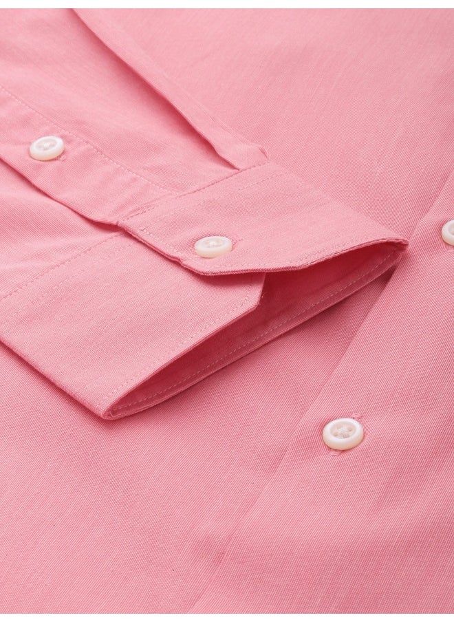 Pink Slim Fit Formal Plain Shirt - pzsku/Z7FC5C21E4E71B0A86763Z/45/_/1735563269/ee34fd21-c58b-4ad6-b178-d6fdcbe2a632