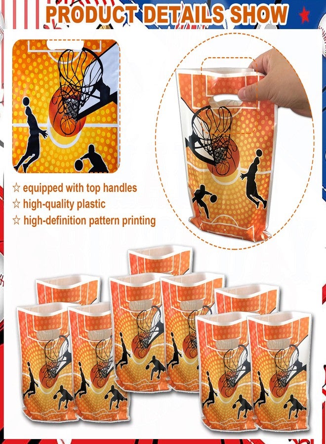 HEPAPATE 40Pcs Basketball Treat Candy Bags,Basketball Goodie Bags,Basketball Party Favors Bags Basketball Theme Gift Bags for Birthday Party Decorations, Basketball Themed Party Supplies - Image 4