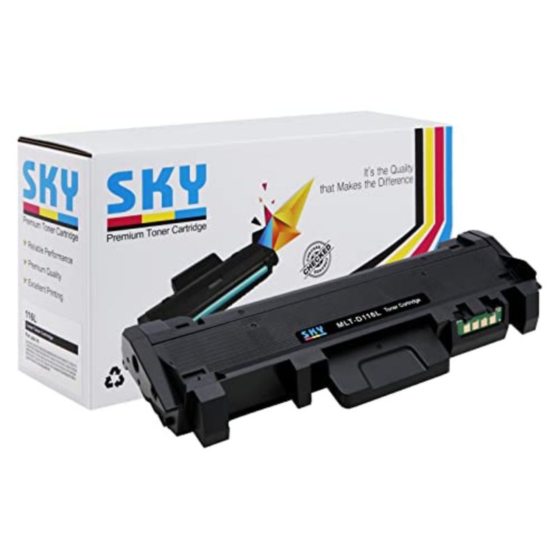 خرطوشة حبر طابعة ليزر مكتبية، حبر أسود عالي الإنتاجية لسلسلة Samsung Xpress M26x وM28x، متوافق مع طراز 116-L - Image 1