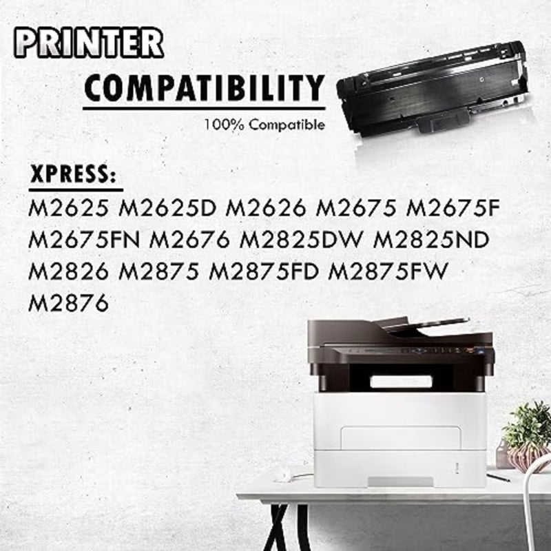 خرطوشة حبر طابعة ليزر مكتبية، حبر أسود عالي الإنتاجية لسلسلة Samsung Xpress M26x وM28x، متوافق مع طراز 116-L - Image 2