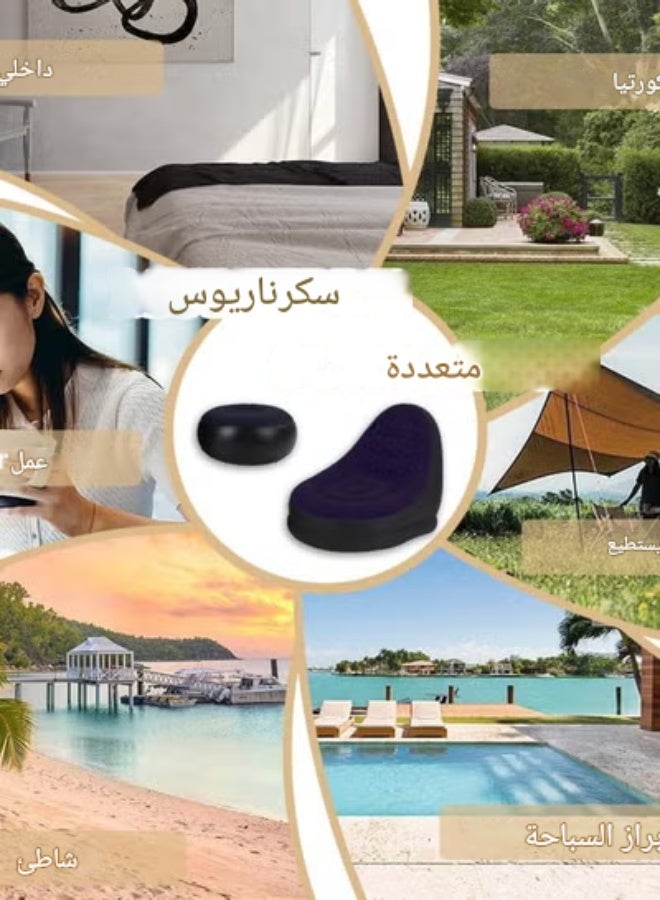 Lazyman inflatable sofa chair can be used for lying outdoors, for a single person in a bedroom, on a balcony, for leisure outdoors, for camping, in a dormitory. It is of multi-functional design and has a thickened structure. - Image 5