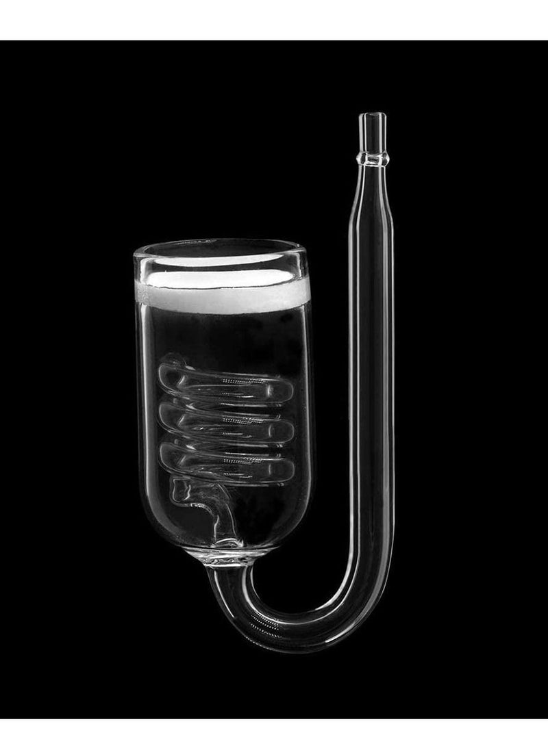 SYOSI - Aquarium Fish Tank Co2 Diffuser Carbon Dioxide Reactor With Check U-Shape Pipe Sucker Integrated Bubble Counter Acrylic Glass Extremely Fine Pearl - Image 1