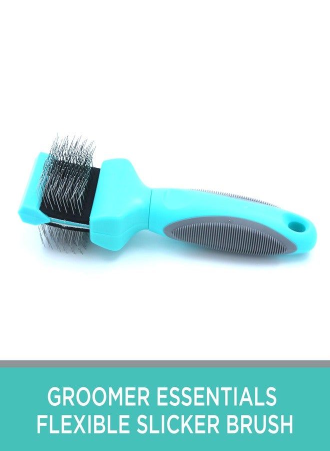 Groomer Essentials Flexible Slicker Brush - Single/Soft - Image 2